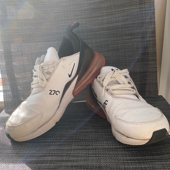 air max 270 leather white black hyper crimson